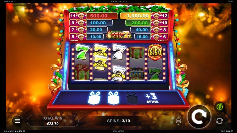 Joker Gifts 7s slot screen 4