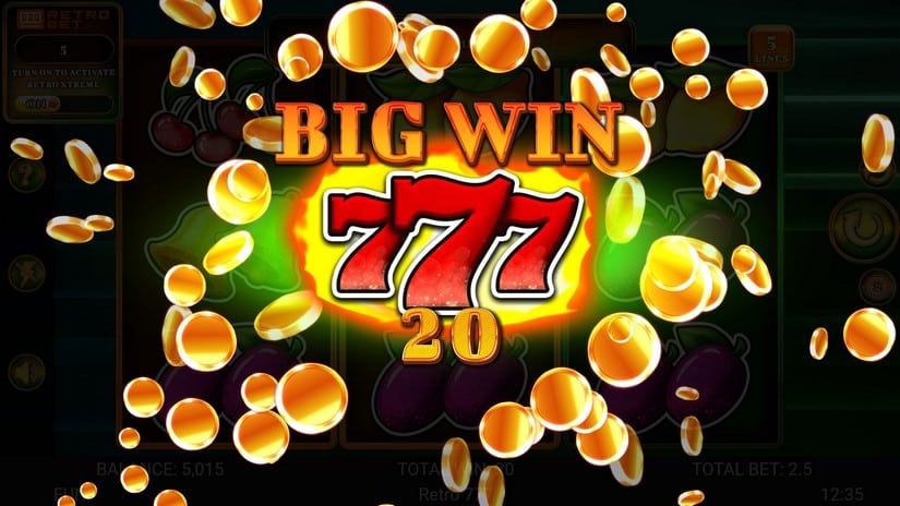 Retro 777 slot screen 2