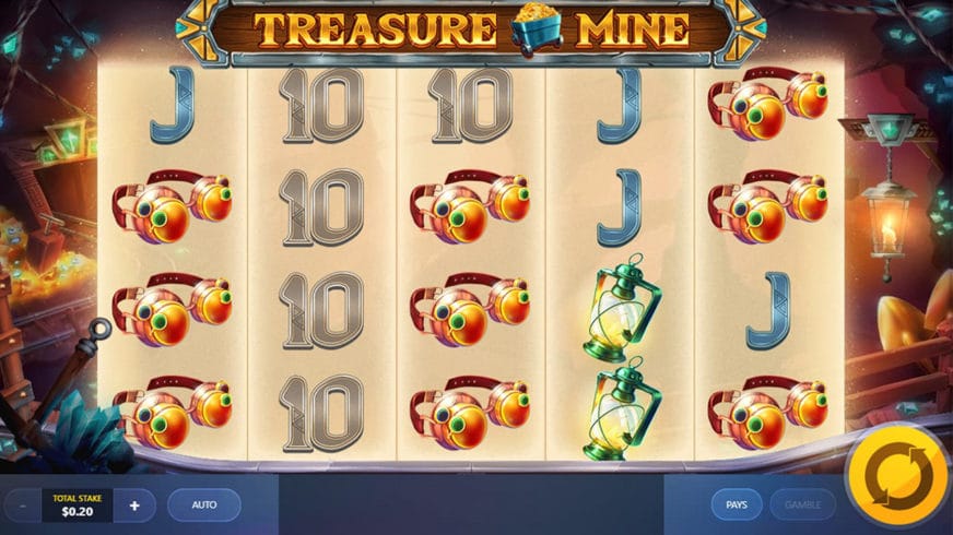 Treasure Mine slot screen 1