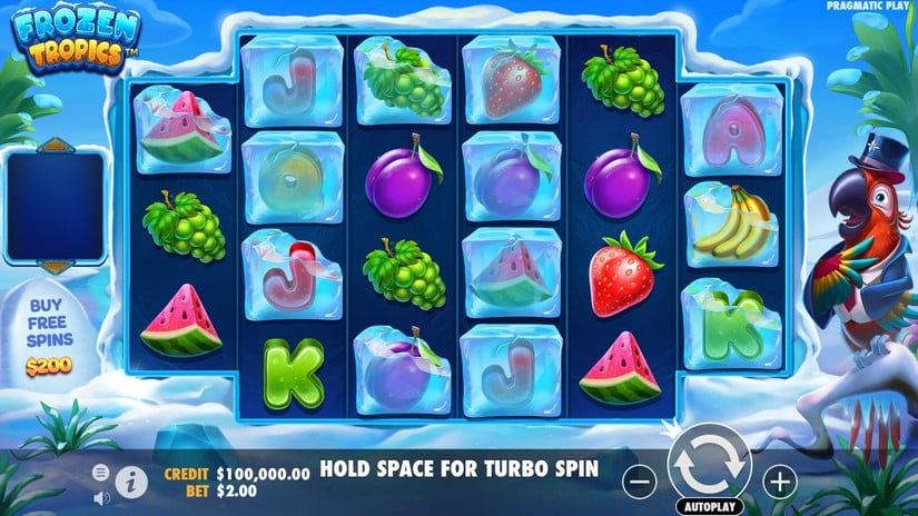 Frozen Tropics slot screen 1