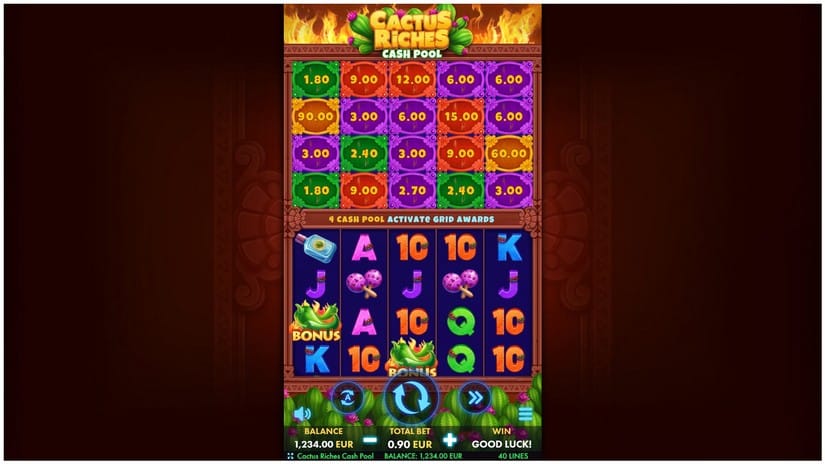 Cactus Riches: Cash Pool slot screen 3