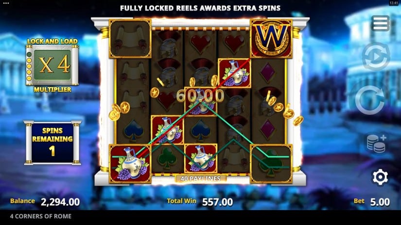 4 Corners Of Rome slot screen 6