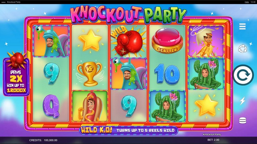 Knockout Party slot screen 1