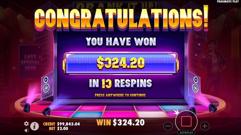 Crank It Up slot screen 5