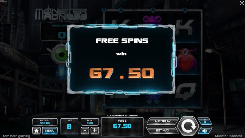 Monster Madnes slot screen 5