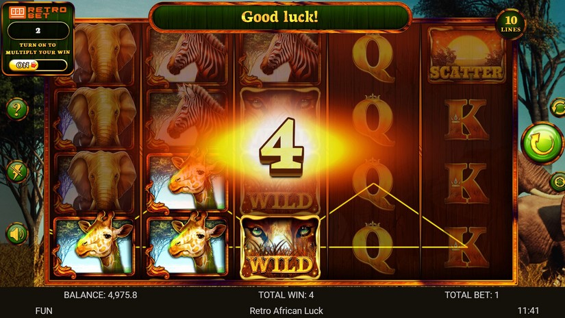 African Luck slot screen 3