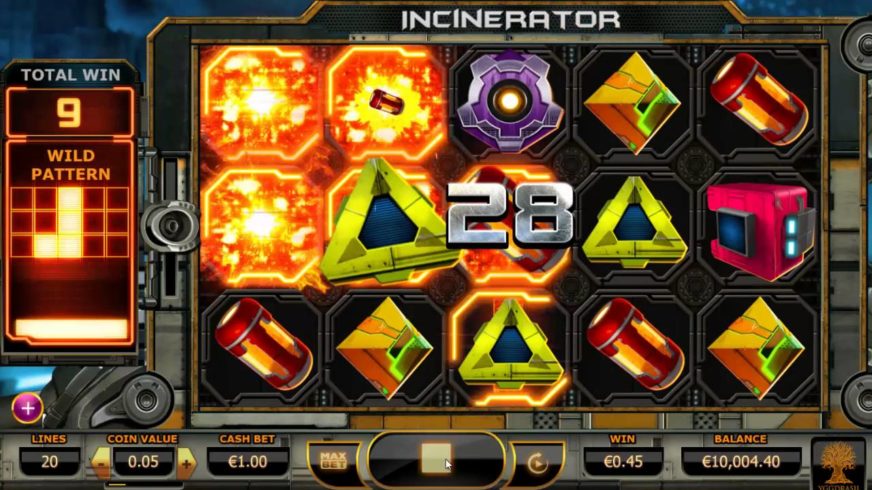 Incinerator slot screen 1