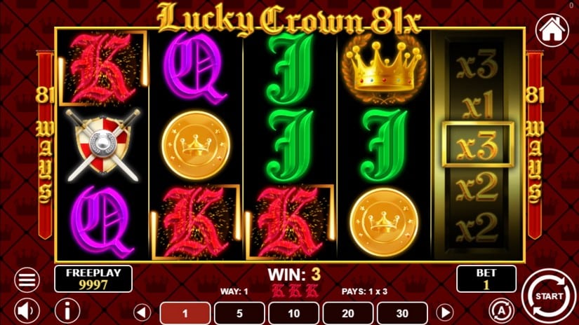 Lucky Crown 81x slot screen 3