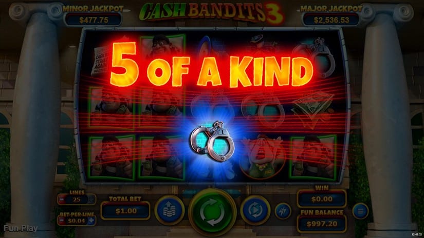 Cash Bandits 3 slot screen 2