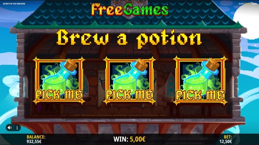 Secrets Of The Sorcerer slot screen 4