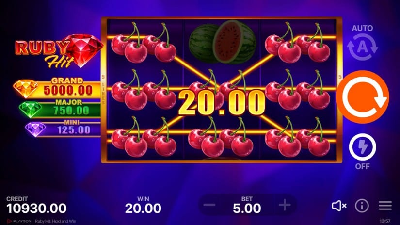 Ruby Hit: Hold and Win slot screen 3