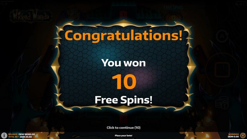 Wicked Wanda slot screen 4