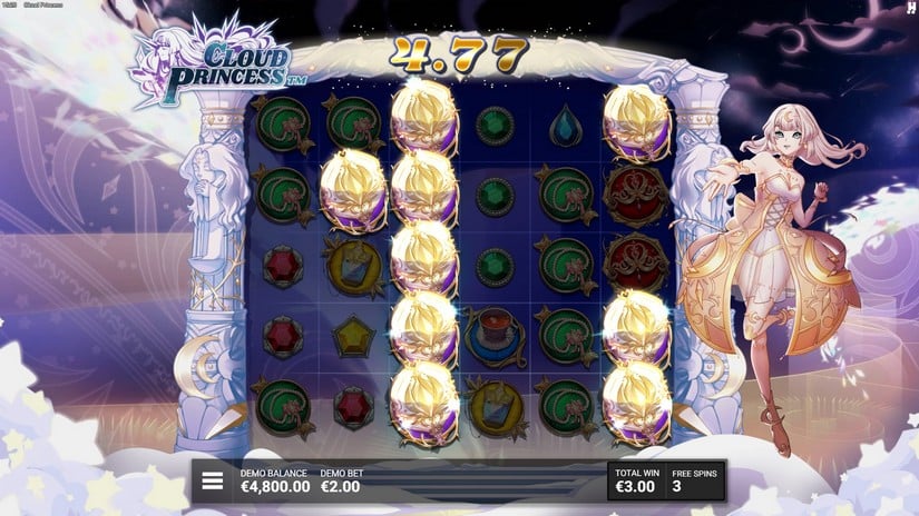 Cloud Princess slot screen 5