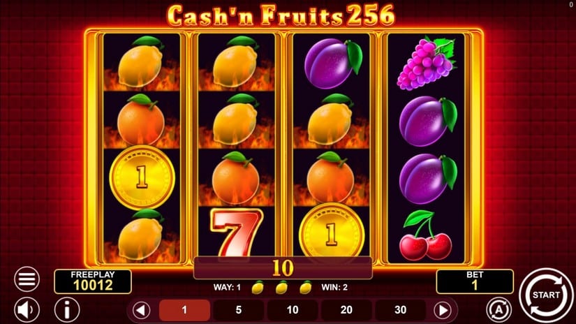 Cash’n Fruits 256 slot screen 3