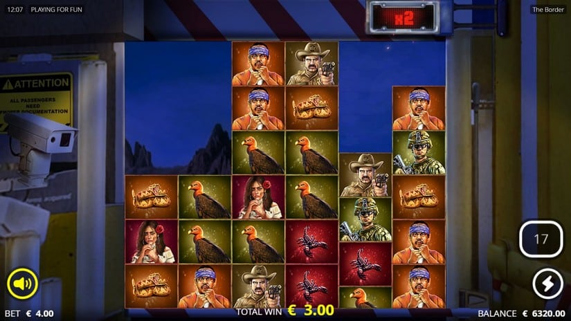 The Border slot screen 4