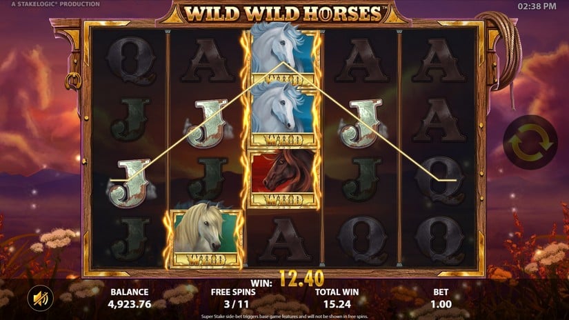 Wild Wild Horses slot screen 4