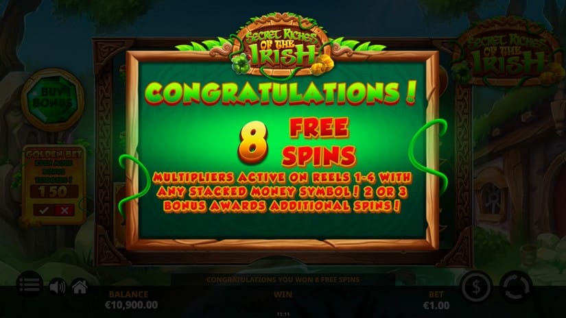 Secret Riches of the Irish slot screen 3
