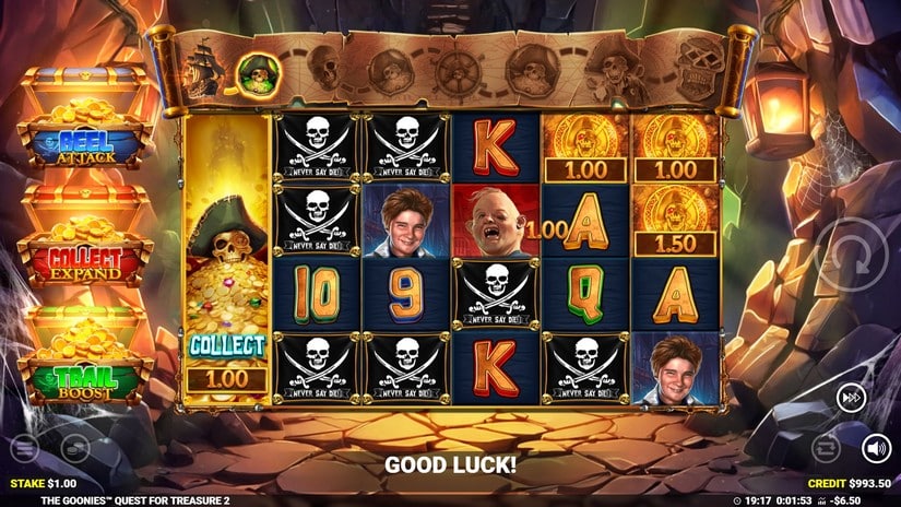 The Goonies Quest for Treasure 2 slot screen 4