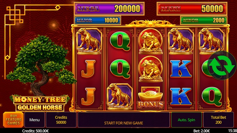 Money Tree Golden Horse slot screen 1