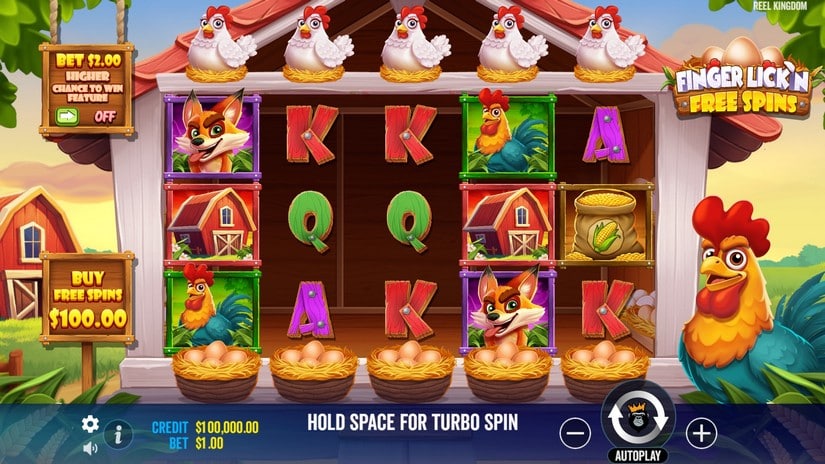 Finger Lick’n Free Spins slot screen 1