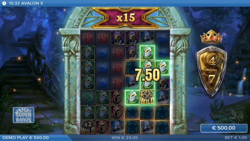 Avalon X slot screen 5