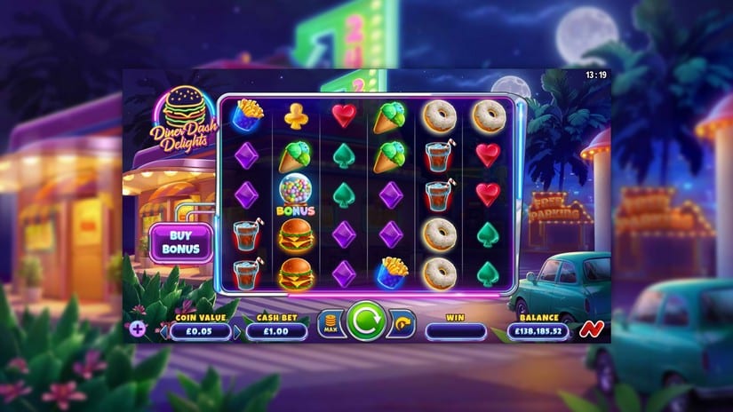 Diner Dash Delights slot screen 1