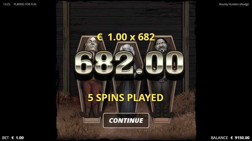 Bounty Hunters slot screen 6