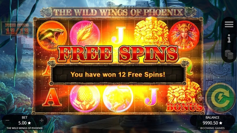 Wild Wings of Phoenix slot screen 5