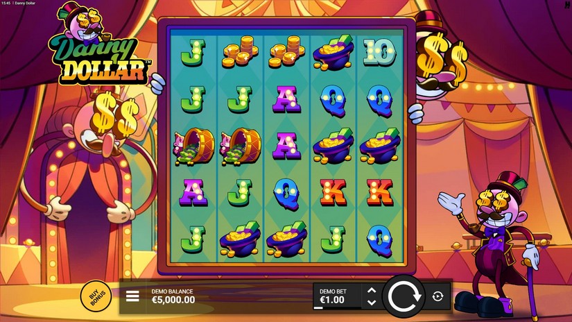 Danny Dollar slot screen 1