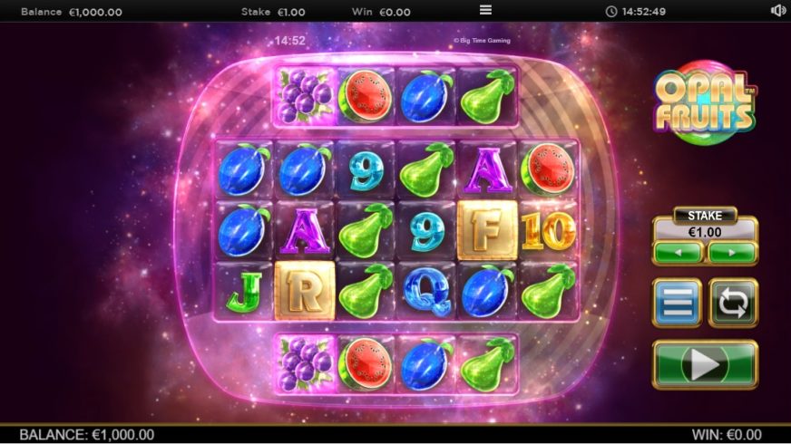 Opal Fruits slot screen 1