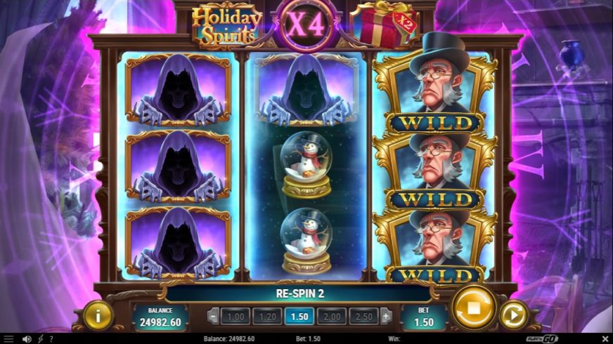 Holiday Spirits slot screen 2