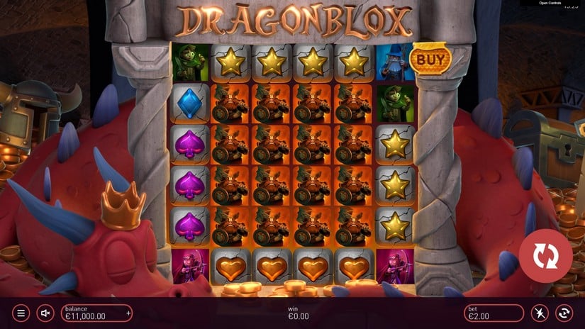 Dragonblox Gigablox slot screen 1