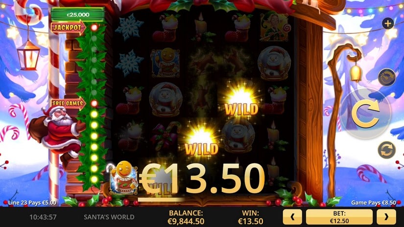 Santa’s World slot screen 3