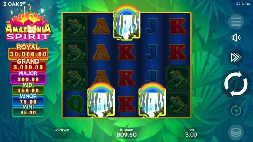 Amazonia Spirit slot screen 4