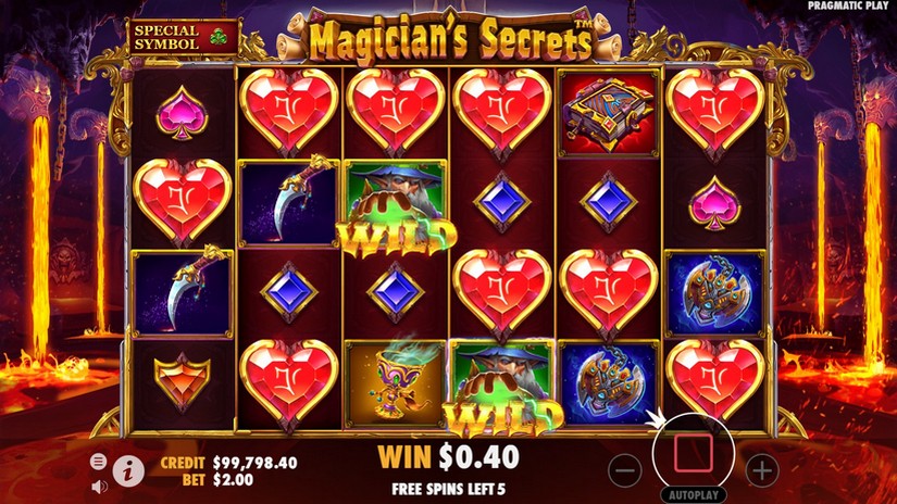 Magician’s Secrets slot screen 7