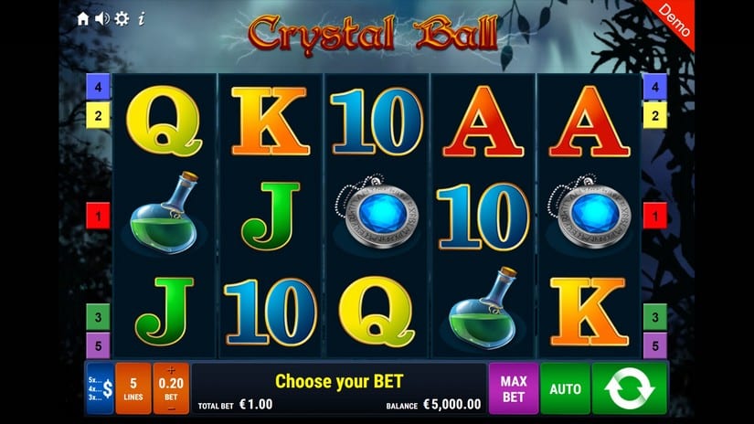 Crystal Ball slot screen 1