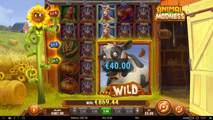 Animal Madness slot screen 7