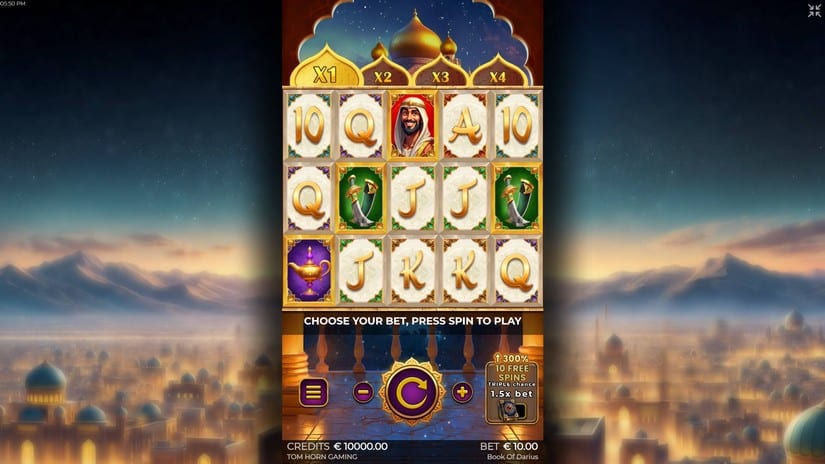 Book of Darius slot screen 1