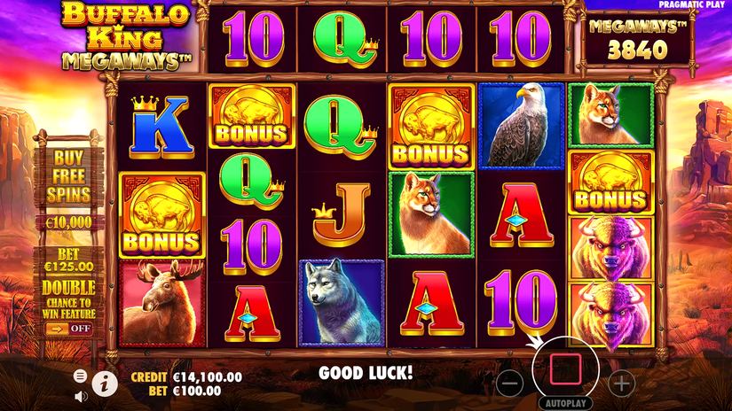Buffalo King Megaways slot screen 1