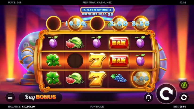 Fruit Max Cashlinez slot screen 3