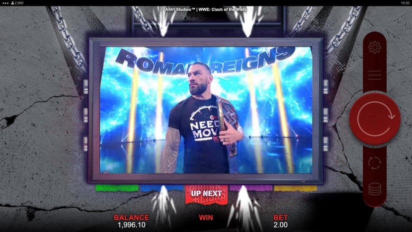 WWE Clash of the Wilds slot screen 3