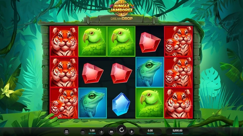 Jungle Jamboree Dream Drop slot screen 1