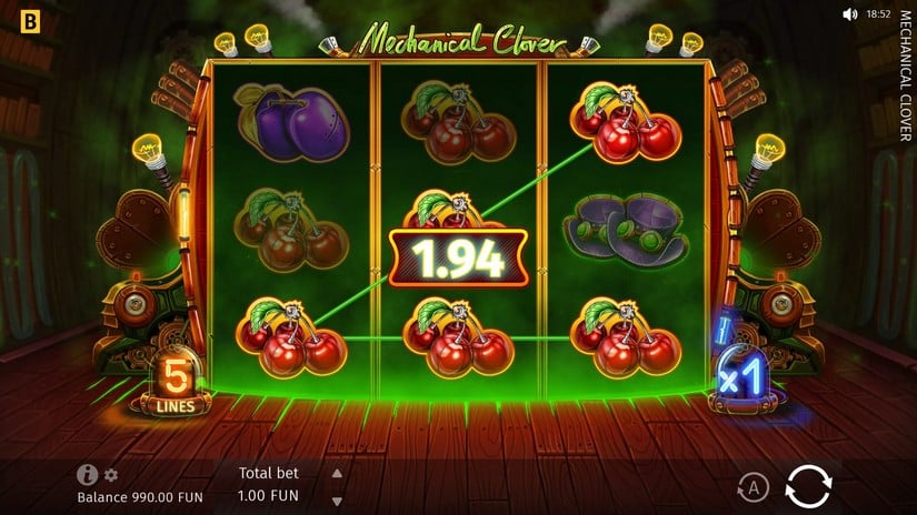 Mechanical Clover slot screen 2