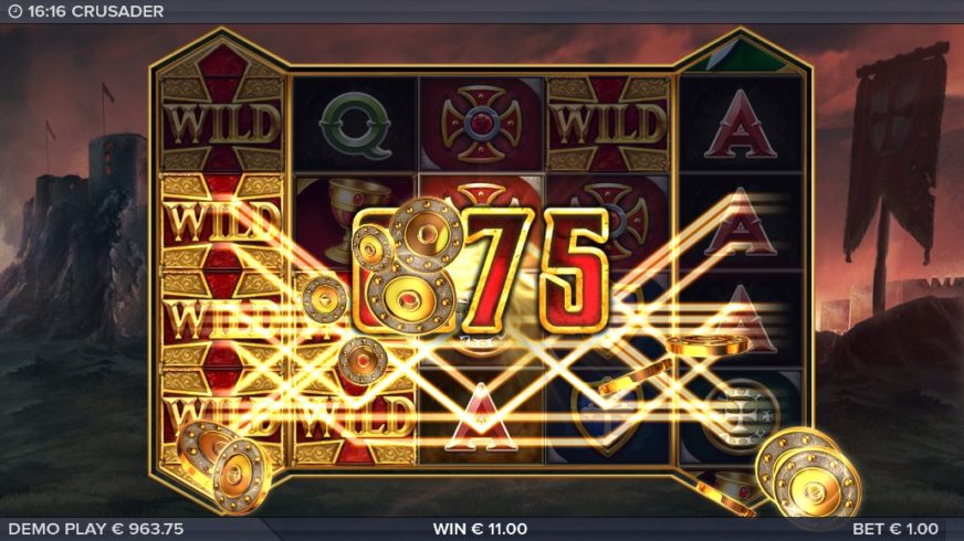 Crusader slot screen 2