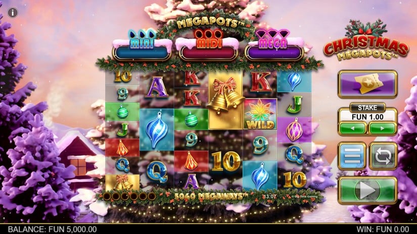 Christmas Megapots slot screen 2