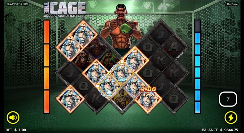 The Cage slot screen 6