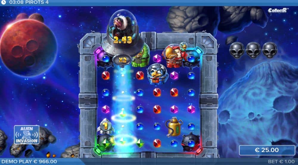 Play free Pirots 4 slot machine