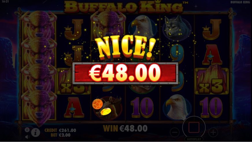 Buffalo King slot screen 6