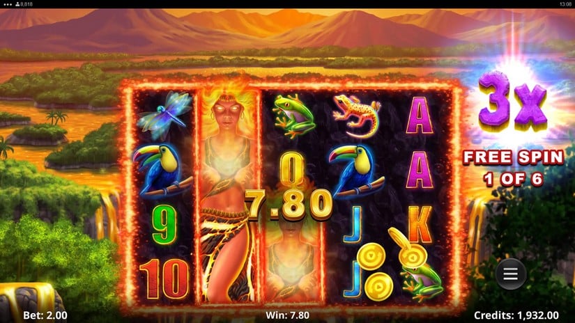 Action Boost Amber Island slot screen 4