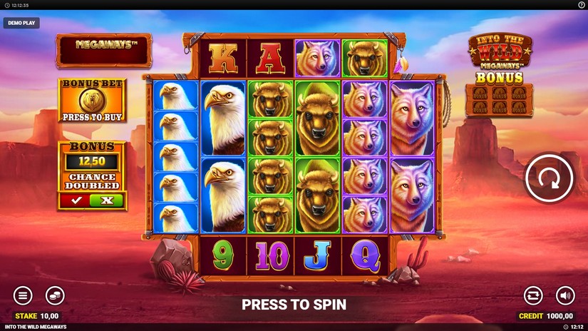 Into the Wild Megaways slot screen 1